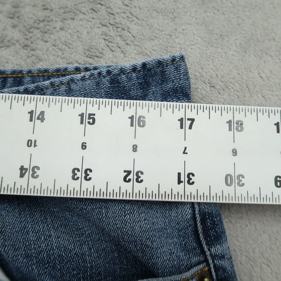 Jos A Bank Traveler Jeans Mens Size 34x29 Blue Relaxed Straight Flex Denim Pants - Picture 3 of 15